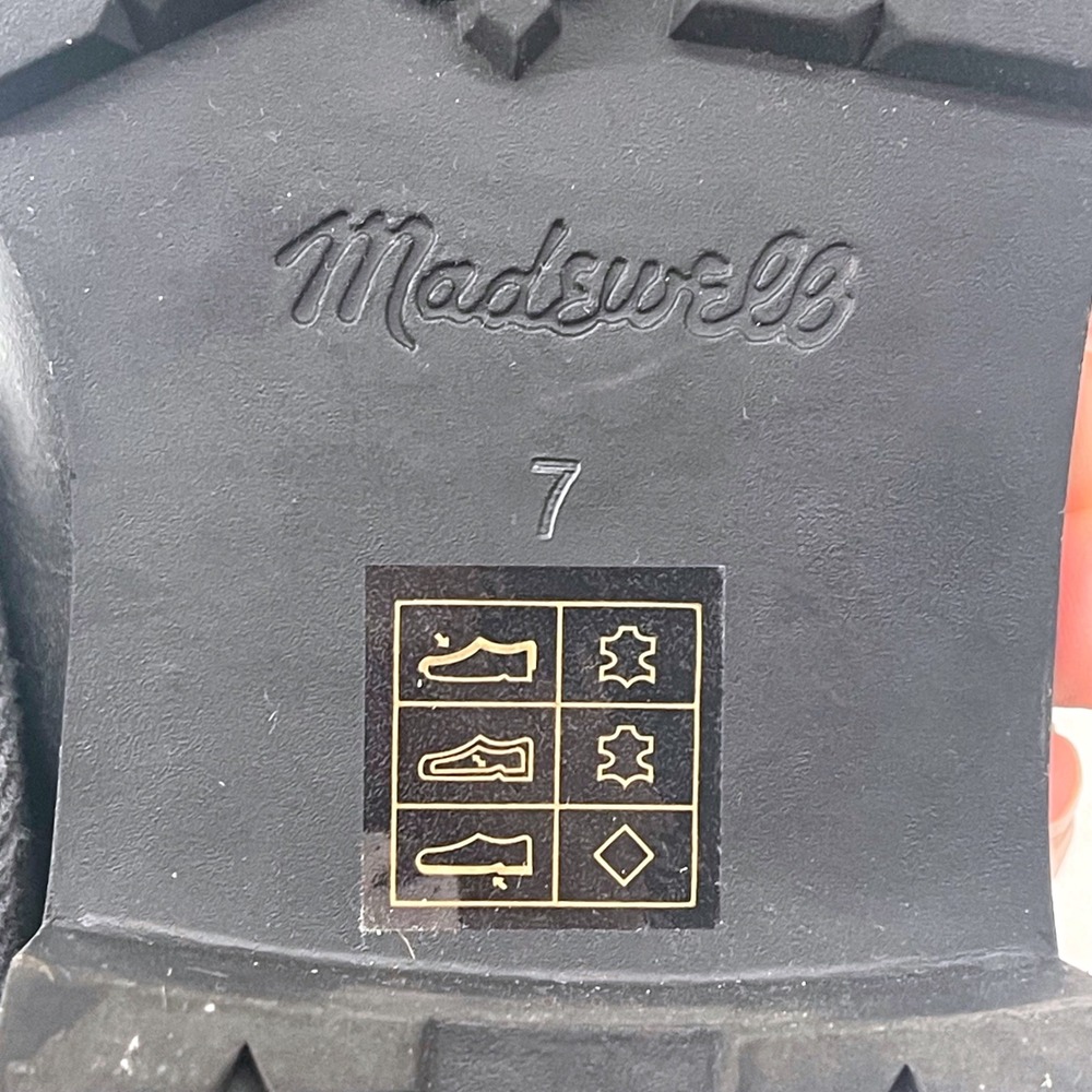 Madewell Bradley Lugsole Loafers Black Leather Chunky Penny Shoes 7 Y2K - Picture 8 of 8